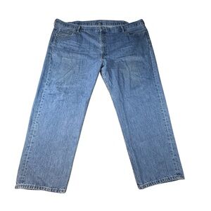Levi's 550 Jeans Men's Size 52x32 Straight Leg Denim Blue Jeans